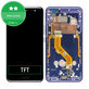 Schermo per HTC U11, Vetro touch con cornice, Blue