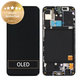 Schermo per Samsung A40 A405F, Black, Vetro touch con cornice, GH82-19672A, GH82-19674A, Genuine Service Pack