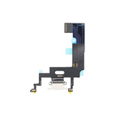 Connettore di ricarica + cavo flex per Apple iPhone XR, White