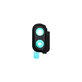 Lente fotocamera posteriore per Samsung M20 M205F, GH98-43881A, Genuine Service Pack