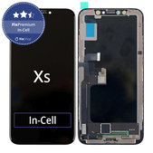 Schermo In-Cell per iPhone XS, Vetro touch con cornice, FixPremium