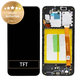 Schermo per Samsung A20e A202F, Black, Vetro touch con cornice, GH82-20229A, GH82-20186A, Genuine Service Pack