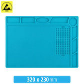 Tappetino in silicone antistatico ESD termoresistente 32 x 23cm
