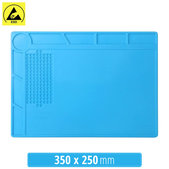 Tappetino in silicone antistatico ESD termoresistente 35 x 25cm