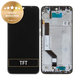 Schermo per Xiaomi Redmi Note 7, Space Black, Vetro touch con cornice, 5606100920C7, 560610100033, 560610125033, Genuine Service Pack