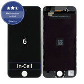 Schermo In-Cell per iPhone 6, Black, Vetro touch con cornice, FixPremium