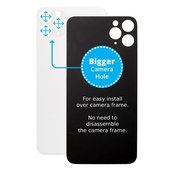 Vetro scocca posteriore con fGold fotocamera più grande per iPhone 11 Pro, Silver