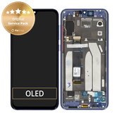 Schermo per Xiaomi Mi 9 SE, Ocean Blue, Vetro touch con cornice, 5610100210B6, Genuine Service Pack