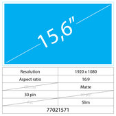 Asus VivoBook Asus VivoBook F512FA-EJ 15.6" LCD NanoEdge Matte 30 pin Full HD No brackets