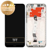 Schermo per Xiaomi Redmi Note 8T, Moonlight White, Vetro touch con cornice, 5600020C3X00, Genuine Service Pack