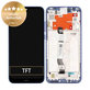 Schermo per Xiaomi Redmi Note 8T, Starscape Blue, Vetro touch con cornice, 5600030C3X00, Genuine Service Pack