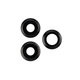 Set lente fotocamera posteriore con frame 3 pz per iPhone 11 Pro, 11 Pro Max, Space Gray