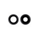 Set lente fotocamera posteriore con frame 2 pz per iPhone 11, Black