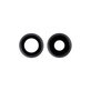 Set lente fotocamera posteriore con frame 2 pz per iPhone 11, Black