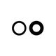 Lente fotocamera posteriore 2 pz per iPhone 11