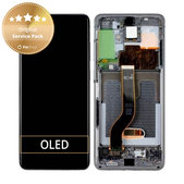 Schermo per Samsung S20 Plus G985F, Cosmic Gray, Vetro touch con cornice, GH82-22134E, GH82-22145E, Genuine Service Pack