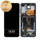 Schermo per Samsung S20 Plus G985F, Cosmic Black, Vetro touch con cornice, GH82-22134A, GH82-22145A, GH82-31441A, Genuine Service Pack