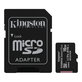 Scheda di memoria microSDXC Canvas React 128 GB con adattatore SD, Kingston