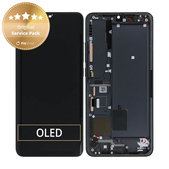 Schermo per Xiaomi Mi Note 10, Mi Note 10 Pro, Midnight Black, Vetro touch con cornice, 56000300F400, Genuine Service Pack