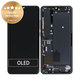 Schermo per Xiaomi Mi Note 10, Mi Note 10 Pro, Midnight Black, Vetro touch con cornice, 56000300F400, Genuine Service Pack