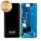 Schermo per Xiaomi Mi Note 10, Mi Note 10 Pro, Aurora Green, Vetro touch con cornice, 56000100F400, Genuine Service Pack