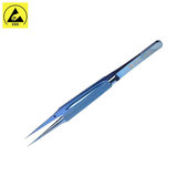 Pinzetta in lega di titanio con testa dritta 0,1 mm per ponticelli di precisione, 2UUL BlueT
