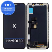Schermo Hard OLED per iPhone X, Vetro touch con cornice, FixPremium