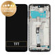 Schermo per Xiaomi Redmi Note 9 Pro, Glacier White, Vetro touch con cornice, 560002J6B200, Genuine Service Pack