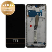 Schermo per Xiaomi Redmi Note 9 Pro, Interstellar Grey, Vetro touch con cornice, 560003J6B200, Genuine Service Pack