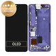 Schermo per Xiaomi Mi Note 10 Lite, Nebula Purple, Vetro touch con cornice, 5600020F4L00, Genuine Service Pack