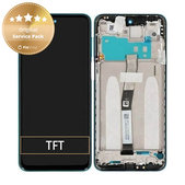 Schermo per Xiaomi Redmi Note 9 Pro, Tropical Green, Vetro touch con cornice, 560004J6B200, Genuine Service Pack