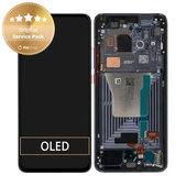 Schermo per Xiaomi Pocophone F2 Pro, Cyber Grey, Vetro touch con cornice, 56000G0J1100, Genuine Service Pack