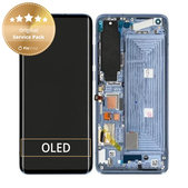 Schermo per Xiaomi Mi 10, Twilight Grey, Vetro touch con cornice, 56000500J200, Genuine Service Pack