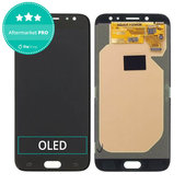 Schermo OLED per Samsung J7 J730F (2017), Black, Vetro touch senza cornice