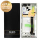 Schermo per Samsung Note 20 Ultra N986B, Mystic White, Vetro touch con cornice, GH82-23596C, GH82-31461C, Genuine Service Pack