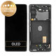 Schermo per Samsung S20 FE G780F, Cloud Navy, Vetro touch con cornice, GH82-24220A, GH82-24219A, GH82-31329A, GH82-31321A, Genuine Service Pack