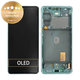 Schermo per Samsung S20 FE G780F, Cloud Mint, Vetro touch con cornice, GH82-24220D, GH82-31328D, GH82-31329D, GH82-24219D, Genuine Service Pack