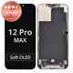 Schermo per iPhone 12 Pro Max, Vetro touch con cornice, Refurbished