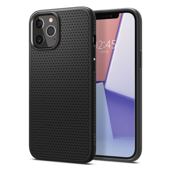 Custodia Liquid Air per iPhone 12, 12 Pro, Black, Spigen