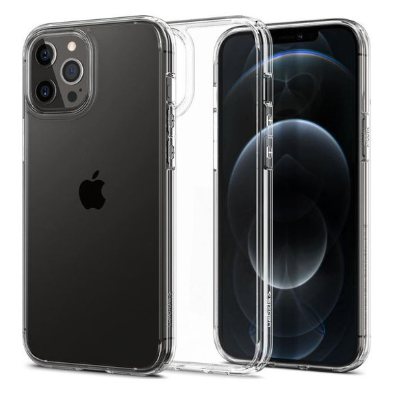Custodia Ultra Hybrid per iPhone 12, 12 Pro, Transparent, Spigen