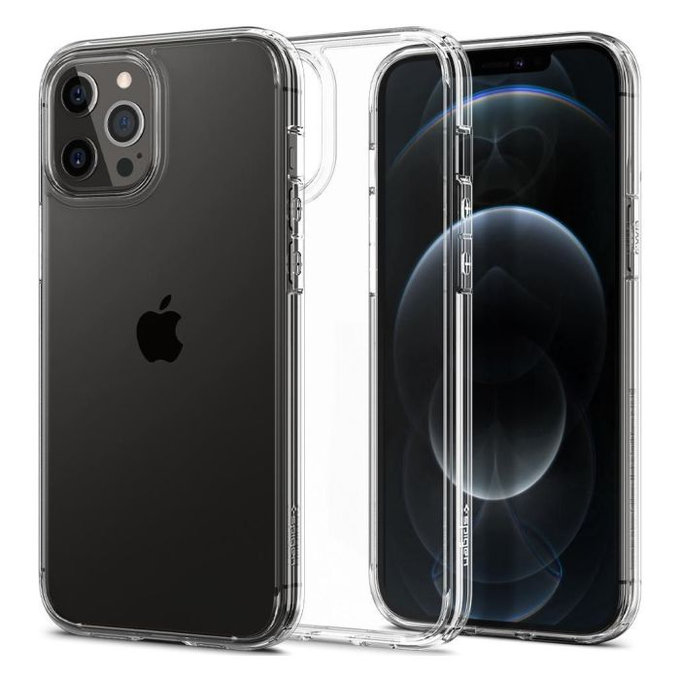 Custodia Ultra Hybrid per iPhone 12, 12 Pro, Transparent, Spigen