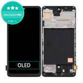 Schermo OLED per Samsung A51 A515F, Vetro touch con cornice
