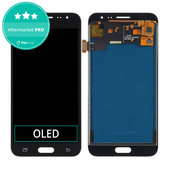 Schermo OLED per Samsung J3 J320F (2016), Black, Vetro touch senza cornice