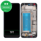 Schermo per LG Q60 X525, Blue, Vetro touch con cornice