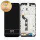 Schermo per Motorola Moto E7 Plus XT2081, Black, Vetro touch con cornice, 5D68C17416, Genuine Service Pack