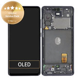Schermo per Samsung S20 FE 5G G781B, Cloud Navy, Vetro touch con cornice, GH82-24214A, GH82-24215A, GH82-29056A, GH82-31320A, Genuine Service Pack