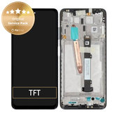 Schermo per Xiaomi Poco X3 NFC, Shadow Gray, Vetro touch con cornice, 560003J20C00, Genuine Service Pack