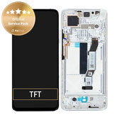 Schermo per Xiaomi Mi 10T 5G, Mi 10T Pro 5G, Lunar Silver, Vetro touch con cornice, 5600040J3S00, Genuine Service Pack