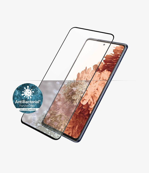 Vetro temperato Case Friendly AB per Samsung S21+, Fingerprint komp., Black, PanzerGlass