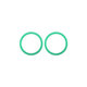 Frame lente fotocamera posteriore 2pcs per iPhone 11, 12, 12 Mini, Green
